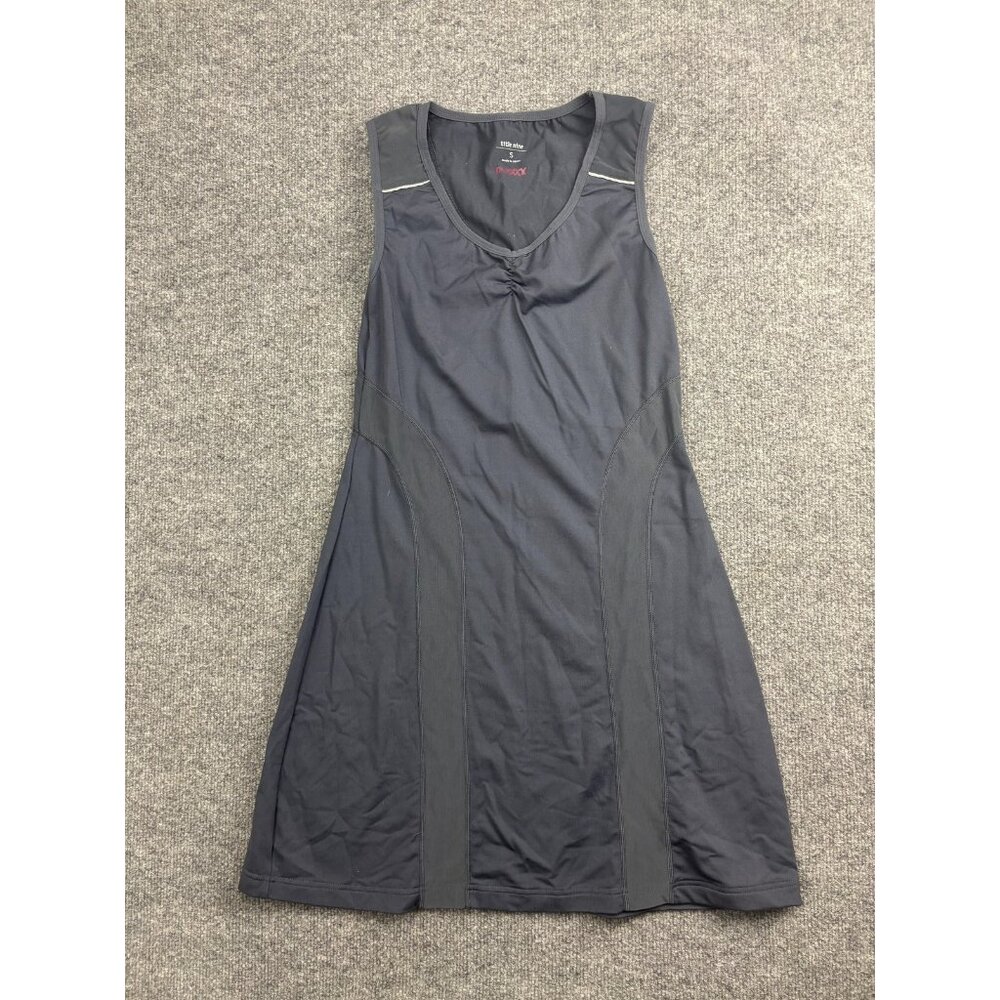 Title Nine Tank Dress Womens Small Gray V Neck Ruched Active Travel Casual